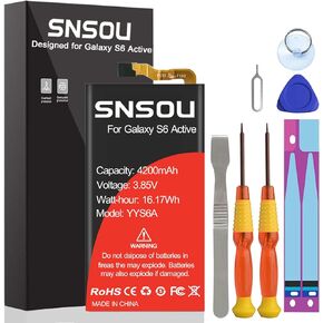 Galaxy Note 9 Battery, SNSOU 5300mAh EB-BN965ABU Li-Polymer Replacement Battery for Samsung Galaxy Note 9 N9600 SM-N9600 N960U N960F N960A N960T N960P with Repair Replacement Kit Tools