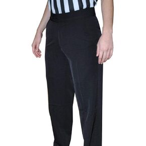 Smitty | BKS-288 | Women's 4-Way Stretch Black Flat Front Official's Pants | Slash Pockets | Basketball Wrestling | Referee's Choice (14)