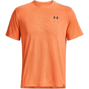 Under Armour UA Tech Vent Jacquard SS - 1377052-866 - Orange Blast/Black -XL