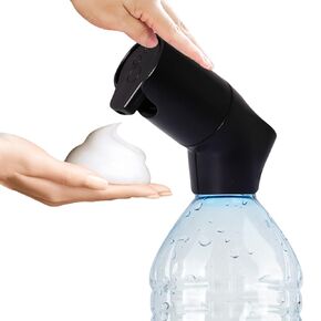 Portable Hand Washing Station Refillable Cap Universal Fit for Most Disposable Water Bottles with Foam Soap Reservoir, Hand Foam Soap Station for Travel, Camping, Outdoor Sink Solution
