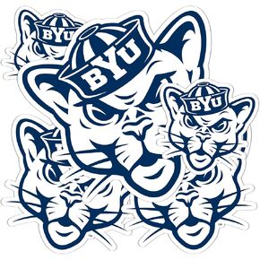 Desert Cactus Brigham Young University Stickers Cougars BYU Cougs Vinyl Decals Laptop Water Bottle Car Scrapbook T3 (Type 3-3)
