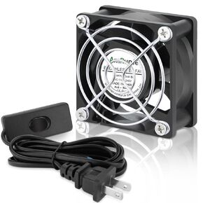 EC Small Cooling Fan 110V 115V 120V 220V 240V 60mm x 25mm Dual Ball Bearing Fan for Cooling Computer Case, TV Box, Amplifier, Small Equipment, and Exhaust Projects