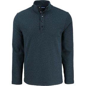 Cutter & Buck Hunts Point Eco Textured Fleece Recycled Mens Snap Pullover, Polished, XXXL