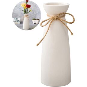 White Ceramic Vase Modern Home Decoration Porcelain Vase Vase Matte Design (weidilidu-735 White)