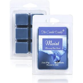 The Candle Daddy Moist - Morning Dew Scented Melt - 1 Pack - 2 Ounces - 6 Cubes - Poured in USA