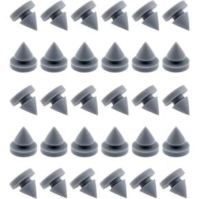 Xhziy- 1/2 inch Diameter Rubber Door Muffler Metal Door silencing Rubber Door Bumpers for Metal and Wood Doors -30pcs