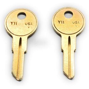 Pair of New Replacemnt Keys for HON File Cabinets and Various Office Furniture with Codes 101E Thru 255E Cut to Code (149E)