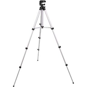 Johnson Level & Tool 40-6861 Dual Purpose Aluminum Tripod with 1/4" - 20 Adapter, 2'-5'5" Working Height, Aluminum, 1 Tripod