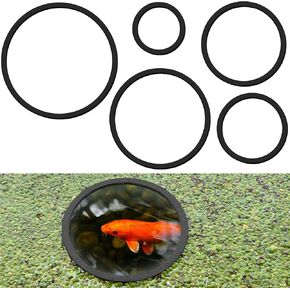 5 قطع من نباتات حوض السمك العائمة، 5 أحجام من حلقات النباتات العائمة لحوض السمك، حلقة تغذية حوض السمك لاعتراض النباتات العائمة، حلقة تغذية الأسماك. in Kuwait