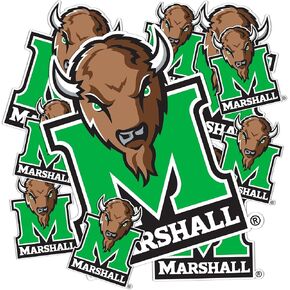 Desert Cactus Marshall University Stickers Thundering Herd MU Vinyl Decals Laptop Water Bottle Car Scrapbook T3 (Type 3-1)
