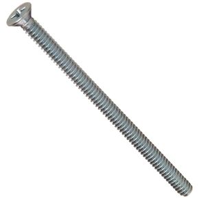Small Parts Steel Machine Screw, Zinc Plated Finish, Flat Head, Phillips Drive, Meets ASME B18.6.3, 1-1/2" Length, Fully Threaded, #12-24 UNC Threads (Pack of 50)