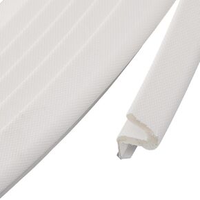 GORGECRAFT 32.8 Feet x 0.47 Inch Weather Stripping Door Seal Strip Soundproof Q Foam Door Frame Weatherstrip with Slot Card Installation Seals for Draft Stopper Windows Shower Glass Gaps Filler White in Kuwait