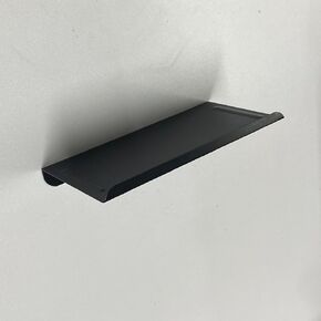 Small Floating Shelf for Wall, 6.7 inch Black Matte Metal Wall Shelves Set of 2, Mini Shelves for Collectibles, Phones, Wipe, Paper on Toilet Bathroom Living Room Kitchen Bedroom Shower Phone Holder