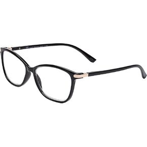 SAV Women's E9087 Reading Glasses - Fashion Frame, Aspherical Lenses, Optical Spring Hinge Readers for Women
