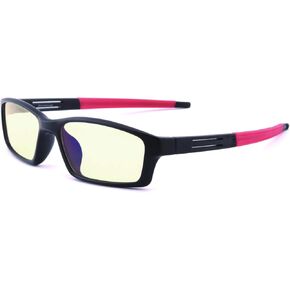 ULTRA 9060 Blue Light Blocking Computer Glasses Gaming Glasses with Amber Tint Lens TR90 Frame for Digital Eye Strain Eye Fatigue Relief Sleep Better