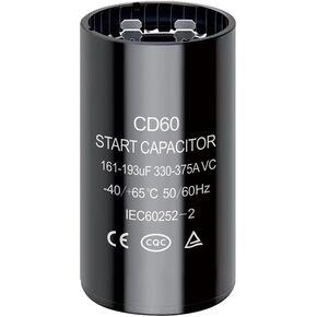 47-56 uf/MFD CD60 Round Start Capacitor ±20% 50/60 Hz 330-375 VAC VAC Round Motor Well Pump Start Capacitor (47-56 uf/MFD) in Saudi Arabia
