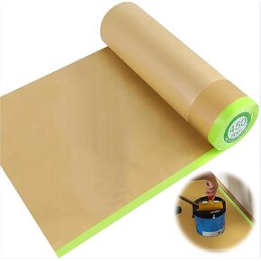 Masking Paper for Painting, Automotive Painting Paper Roll, 6 Rolls Assorted Sizes Tape and Drape Painters Paper, for Painting Car, House Decoration or Painting, Floor, Frames Painting Protection.
