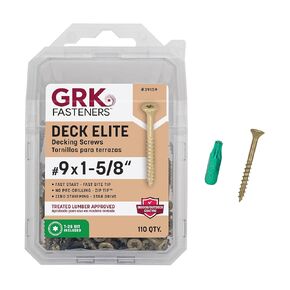 GRK 39159#9 x 1-5/8 in. Deck Elite Screws 110-Count