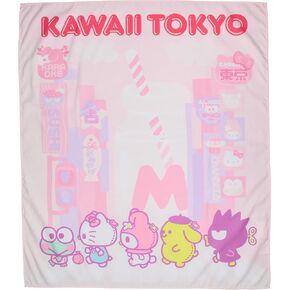 Hello Kitty and Friends Tokyo City Pop Art Tapestry for Bedroom Wall Hanging for Living Room Dorm Home Decor 40"x34"