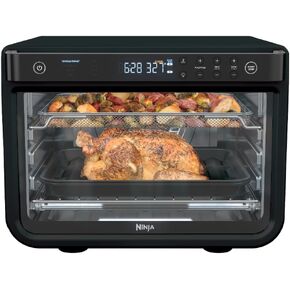 Ninja Prestige Smart XL 10-in-1 Air Fry Digital Countertop Convection Toaster Oven with Air Fry, Air Roast, Broil, Bake, Whole Roast, Pizza, Toast, Bagel, & Reheat, 1800 Watts, Stainless Steel, DT501