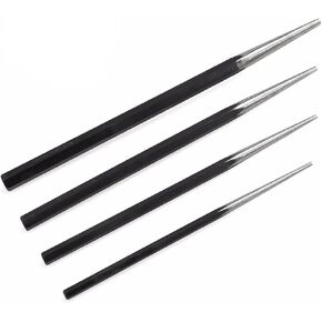 Stark USA 4-Pieces Long Taper Punch Set, Alignment Punch Set Tool Alignment Punch Kit Mechanics Steel 12" - 18" inch