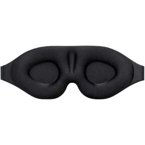 Sleep Mask for Side Sleepers - 100% Light Blocking, Soft & Breathable, Zero Pressure 3D Eye Mask, Adjustable for Travel, Naps, Nighttime, Women & Men.