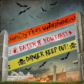 75ft Halloween Caution Tape 3 Set Bundle|Each Set Includes 3"x 25ft -Danger Keep Out, Warning Haunted, Enter If You Dare|Decorative Halloween Fright Tape|Scary Halloween Party Decorations