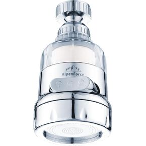 Faucet Head for Kitchen Sink - 3 Function Kitchen Faucet Nozzle Replacement, Universal Fit Sink Faucet Head, Bathroom & Kitchen Faucet Sprayer Head Replacement, Sleek Metallic Finish