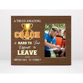 Orchroma A Truly Amazing Coach is Hard to Find Picture Frame - Best Coach Gifts,Coach Birthday Retirement Thanksgiving Gifts,Graduation Gifts for Coach,Thank You Teacher Mentor Coach Picture Frame