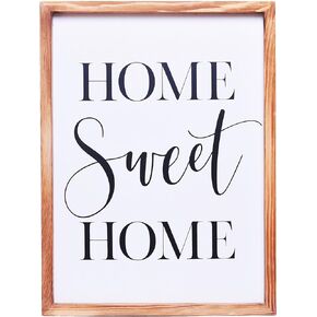 Athena's Elements Home Sweet Home Sign - Farmhouse Wall Decor 12 x 16 Inch - Rustic Wall Decor for Home, Signs for Home Wall Decor, Wooden Signs for Home Decor