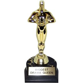 aahs!! Engraving Graduation Superlatives Trophies-7" H x 3.5" L x 3" W (Biggest Drama Queen)