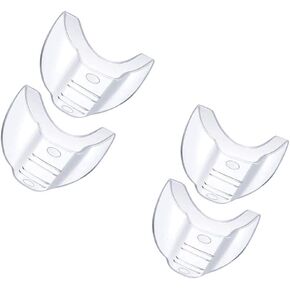 2 Pairsof Transparent Glasses with Flexible Side Shields Suitable for Glasses with A Lens Width of Less Than 12mm