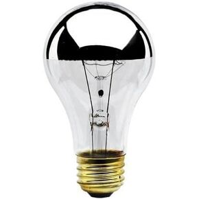 Bulbrite 60A19HM Half Chrome 60W A Shape Bulb (4 Pack)