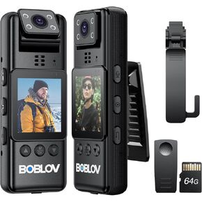 BOBLOV Magnetic Clips for Body Worn Camera, ONLY for A23 Camcorder, Two Pieces of Clips