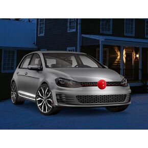 Reindeer Car Set With Festive Magnets - Reindeer Car Antlers, Tail, Light-Up Nose & (10) Festive Magnets Set (Reindeer Set W/Magnets)