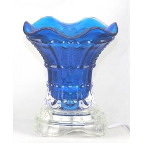Brown Flared Glass Electric Aroma Lamp Oil and Wax Tart Warmer
