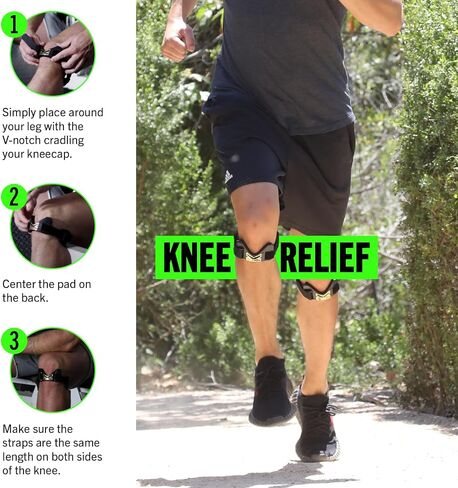 KneedIT® Therapeutic Band for Knee Pain Relief, Anatomically Focused Dynamic Compression Band for Arthritis, Tendinitis, Runner’s Knee (chondromalacia) & Jumpers Knee (patella tendonitis), in Saudi Arabia