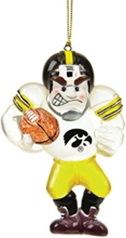 Iowa Acrylic Football Player Ornament in Saudi Arabia