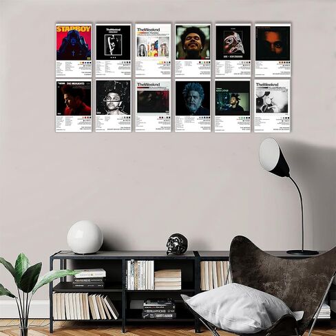 Xinoqiu Music Album Cover Poster 8x12 Set of 12 with 60 Stickers in Saudi Arabia
