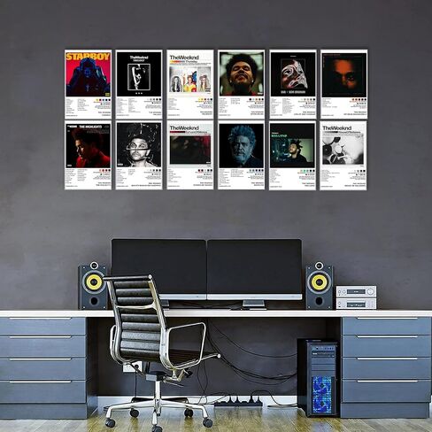 Xinoqiu Music Album Cover Poster 8x12 Set of 12 with 60 Stickers in Saudi Arabia