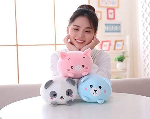 Cute Plush Pig Stuffed Squishy Animal Pig Cylindrical Body Pig Pillow,Super Soft Pig Hugging Toy Pillow Kids Kawaii Sleeping Pig Pillow Gifts for Bedding Decor or Home Decor 8-Inch in Kuwait