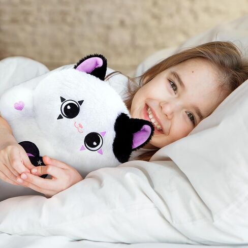 Cat Cow Plush Toys, Kawaii Cow Stuffed Animals Squishy Doll, Cute Cat Plushie Pillow, Home Decor Plush Throw Pillow Gifts for Kids (10 Inches) in Saudi Arabia
