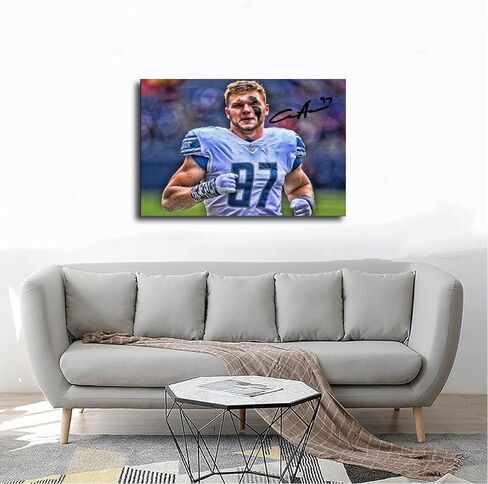 BAWEE Justin Jefferson Poster Canvas Poster Bedroom Decor Sports Landscape Office Room Decor Gift Unframe: 12x18inch(30x45cm) in Saudi Arabia