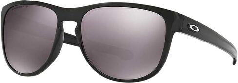 نظارة شمسية مستطيلة الشكل من Oakley للرجال OO9342 Sliver R، مصقولة باللون الأسود مع عدسة Prizm Daily Polarized، 57 مم in Saudi Arabia