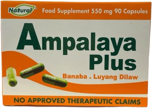 Ampalaya Plus 550 mg 90 Capsules - with Banaba, Luyang Dilaw & Bittermelon in Saudi Arabia