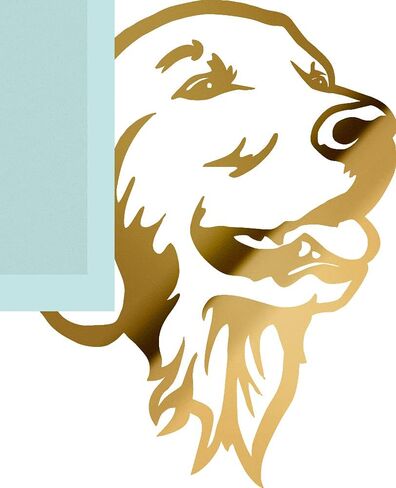 Decal Stickers of Golden Retriever (Metallic Gold) (Set of 2) Luxury Weatherproof Vinyl Decal Stickers for Laptop Desktop Smartphone Car Dirt Bike Wall Room Mason Jar Bathtub - ANDstice74301GO in Saudi Arabia