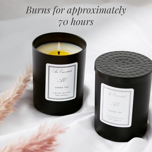 Fresh Blue Candle - Natural, Clean Scented Candle for Home | Soy Wax Blend with Luxury Aromatherapy Fragrance | Fresh Citrus & A Subtle Musk Finish | 70 Hour Burn Time | 11 oz in Saudi Arabia