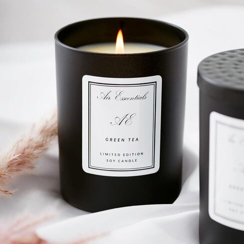 Fresh Blue Candle - Natural, Clean Scented Candle for Home | Soy Wax Blend with Luxury Aromatherapy Fragrance | Fresh Citrus & A Subtle Musk Finish | 70 Hour Burn Time | 11 oz in Saudi Arabia