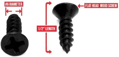 Phillips Flat TwinFast Wood Screws, 6 x 1/2-Inch (40) in Saudi Arabia