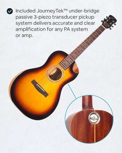 جيتار السفر الصلب من أكاسيا كوا - OF882C جيتار صوتي كهربائي للسفر مع نظام براءة اختراع قابل للطي - حقيبة ظهر محمولة (فوق الرأس) in Kuwait
